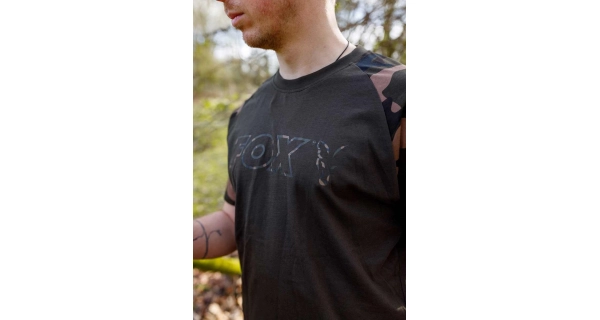 FOX - Tričko T-Shirt Khaki Camo Outline veľ. M