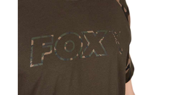 FOX - Tričko T-Shirt Khaki Camo Outline veľ. XL