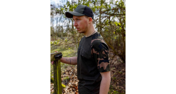 FOX - Tričko T-Shirt Khaki Camo Outline veľ. XL