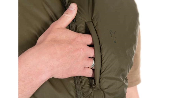 FOX - Vesta Olive quilted 100 Gilet veľ. M