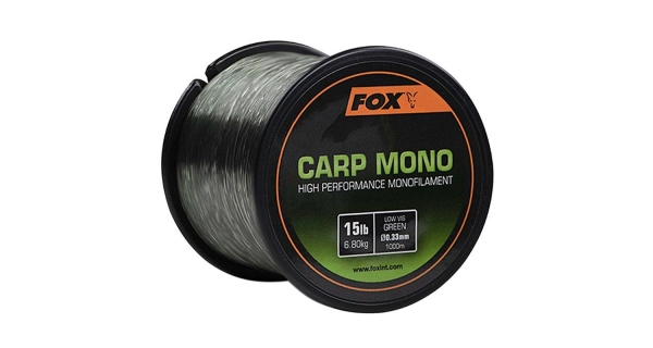 FOX - Vlasec Carp Mono Zelená 0,35 mm 18 lb 1000 m