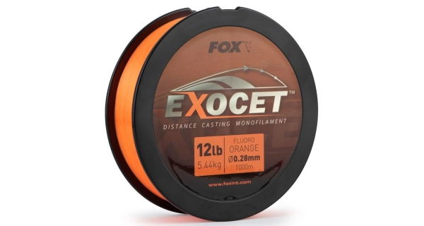FOX - Vlasec Exocet Fluoro Orange Mono 0,26 mm 10 lb 4,9 kg 1000 m