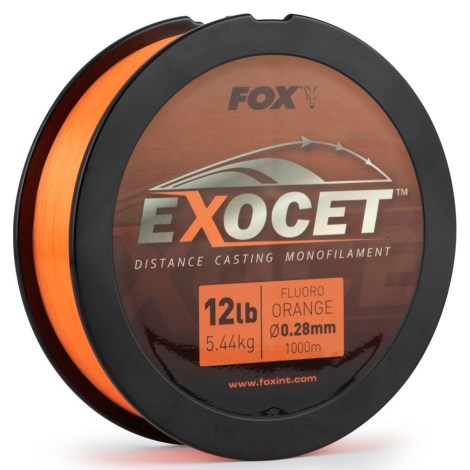 FOX - Vlasec Exocet Fluoro Orange Mono 0,26 mm 10 lb 4,9 kg 1000 m