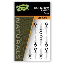 FOX - Vrtáčik s obratlíkom a krúžkom Edges Bait Screw Short 9 mm 10 ks