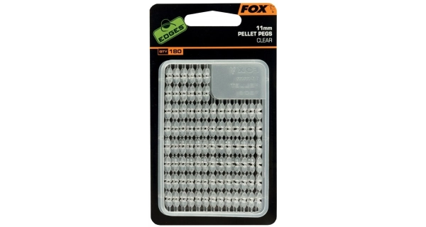 FOX - Zarážka na pelety Edges Pellet Pegs Clear 11 mm 180 ks