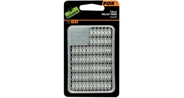 FOX - Zarážka na pelety Edges Pellet Pegs Clear 13 mm