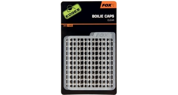 FOX - Zarážky číre Edges Boilie Caps Clear 120 ks