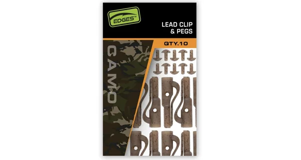 FOX - Závesky Edges Camo Lead Clip + Pegs 10 ks