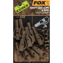 FOX - Závesky Edges Camo Silk Lead Clips & Pegs veľ. 7 10 ks