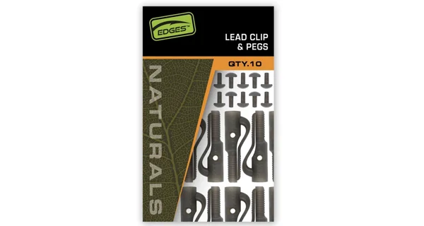 FOX - Závesky Edges Naturals Lead Clip + Pegs 10 ks