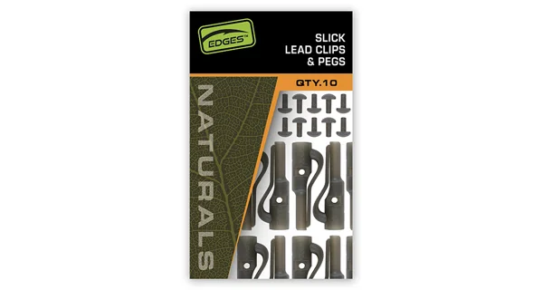 FOX - Závesky Edges Naturals Slik Lead Clip + Pegs 10 ks