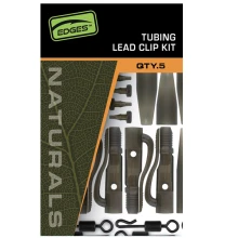 FOX - Závesky Edges Tubing Leadclip Kit Naturals 5 ks