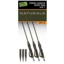 FOX - Závesky Edges Tubing Leadclip Ready Rigs Naturals veľ. 7 3 ks