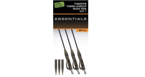 FOX - Závesky Edges Tungsten Tubing Leadclip Ready Rigs Essentials veľ. 7 3 ks
