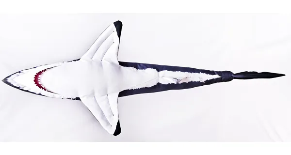GABY PILLOWS - Vankúš Žralok Biely Giant 120 cm