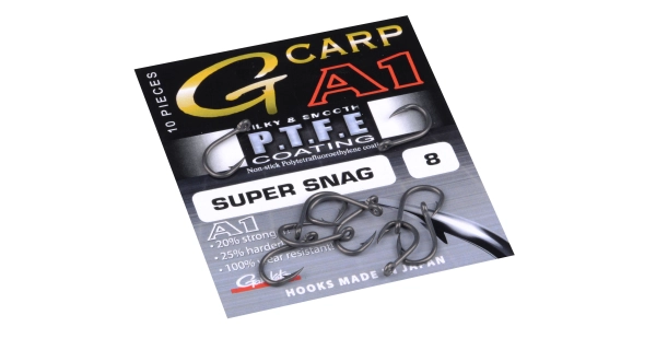 GAMAKATSU - Háčik A1 G-CARP super snag PTFE 4