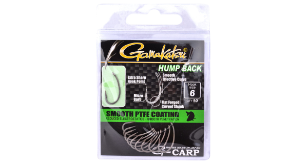 GAMAKATSU - Háčik G-Carp Hump Back 10 ks veľ. 4