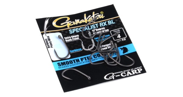 GAMAKATSU - Háčik G-Carp Specialist RX Barbless veľ. 10 10 ks