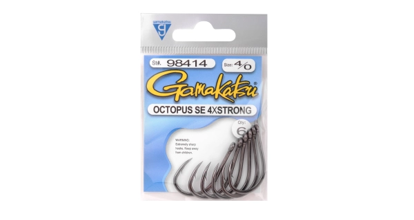 GAMAKATSU - Háčiky Octopus SE 4x Strong veľ. 4/0 6 ks