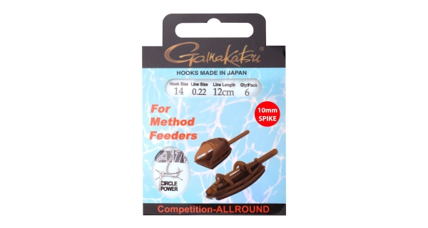 GAMAKATSU - Hotový náväzec Method Feeder Spike 12 cm veľ. 6 6 ks