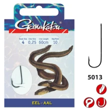 GAMAKATSU - Hotový náväzec na úhora Eel LS-5013 NS Black veľ. 2 60 cm 10 ks