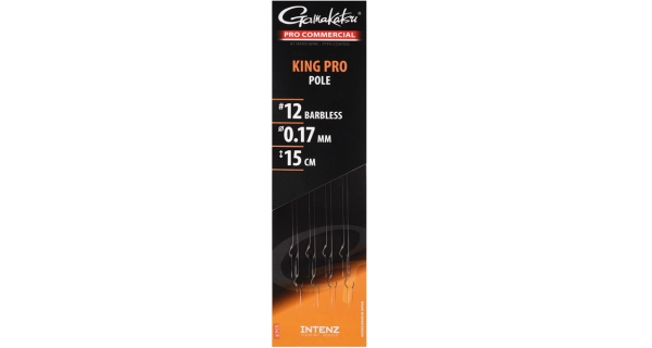 GAMAKATSU - Hotový náväzec Pro Commercial King Pro Spade Ready Rigs 0,14 mm 15 cm veľ. 16 8 ks
