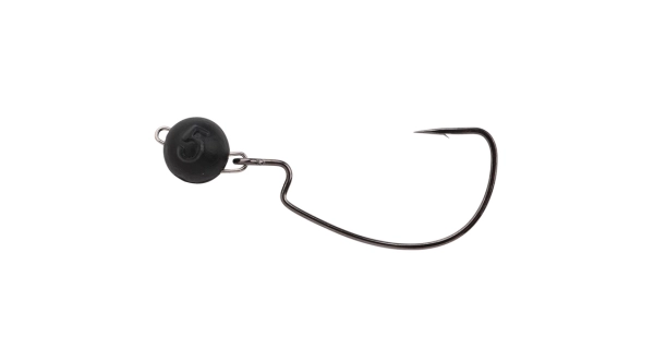GAMAKATSU - Offset háčik s čeburaškou FreeStyle Rigged Bottom Jigs Black 3 g veľ. 1/0 2 ks