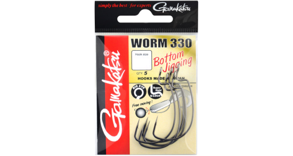 GAMAKATSU - Ofsetový háčik Worm 330 Bottom Jigging Hooks veľ. 1/0 6 ks