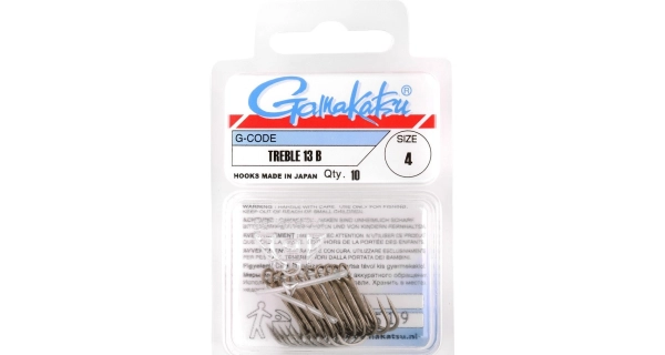 GAMAKATSU - Trojháčik Treble 13 Bronze veľ. 1/0 10 ks