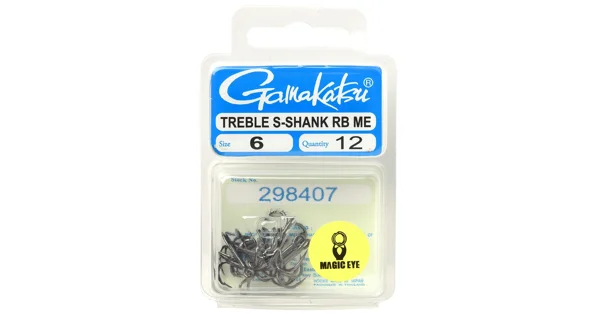 GAMAKATSU - Trojháčiky Treble RB Short Shank veľ. 6 12 ks