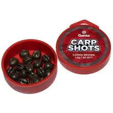 GARDA - Broskyne Carp Shots 1,2 g 20 ks Camou Brown