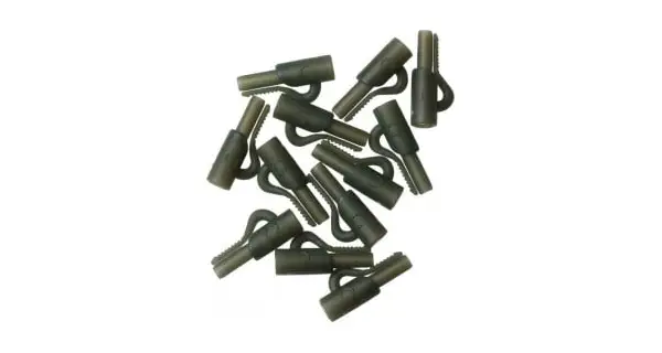 GARDNER - Klip na bočné olovo Covert Lead Clip C-Thru Green 12 ks