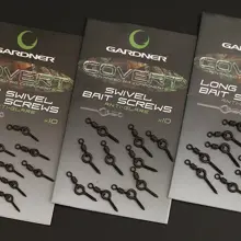 GARDNER - Kolíček s obratlíkom Covert Swivel Bait Screws Anti Glare Long 11 mm 10 ks