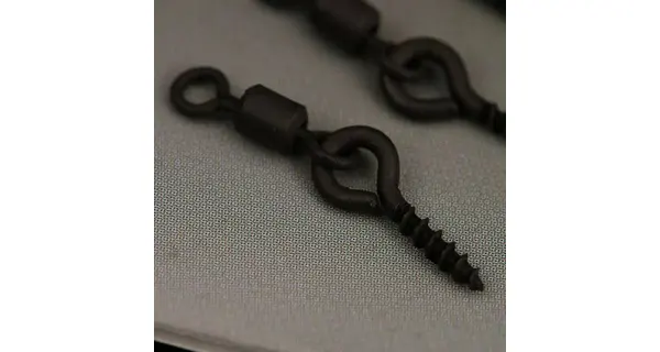 GARDNER - Kolíček s obratlíkom Covert Swivel Bait Screws Anti Glare Long 11 mm 10 ks