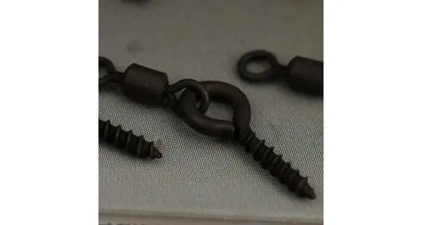 GARDNER - Kolíček s obratlíkom Covert Swivel Bait Screws Anti Glare Long 11 mm 10 ks