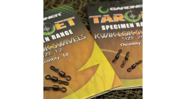 GARDNER - Obratlíky Target Kwik Lok Swivels veľ. 12 10 ks