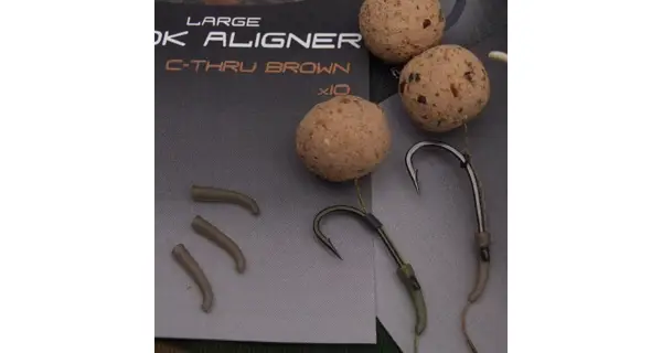 GARDNER - Rovnátka na háčik Covert Hook Aligner Small C-Tru Brown 10 ks