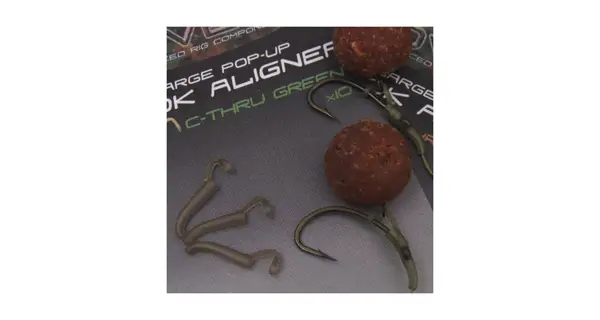 GARDNER - Rovnátka na háčik Covert Pop-Up Hook Aligner Small C-Tru Green 10 ks