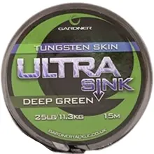 GARDNER - Splietaná šnúra Ultra Sink Tungsten 11,3 kg 15 m Deep Green
