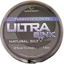 GARDNER - Splietaná šnúra Ultra Sink Tungsten 11,3 kg 15 m Natural Silt