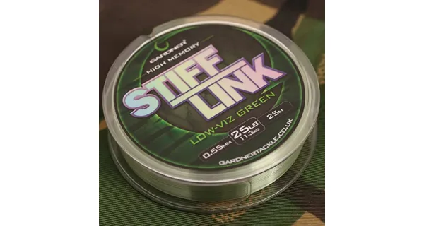 GARDNER - Vlasec Stiff-Link 0,47 mm 6,8 kg 15 m Green