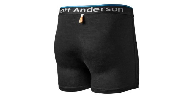 GEOFF ANDERSON - Boxerky WizWool 165 Čierne veľ. 3XL