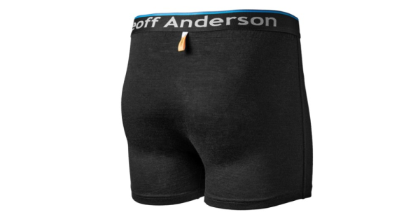 GEOFF ANDERSON - Boxerky WizWool 165 Čierne veľ. M
