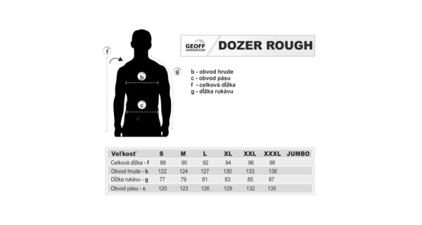 GEOFF ANDERSON - Bunda Dozer Rough veľ. 3XL