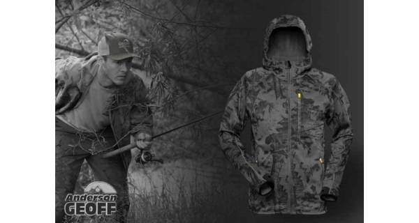 GEOFF ANDERSON - Bunda Hoody 3 Black Leaf veľ. L