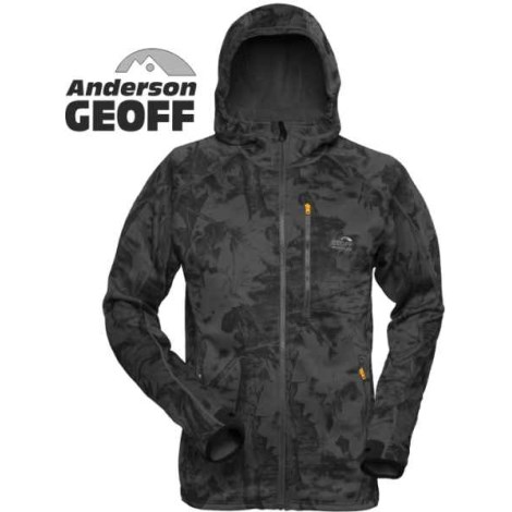 GEOFF ANDERSON - Bunda Hoody 3 čierna/camo veľ. 2XL