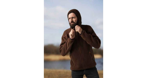 GEOFF ANDERSON - Bunda s kapucňou Teddy hnedá veľ. L