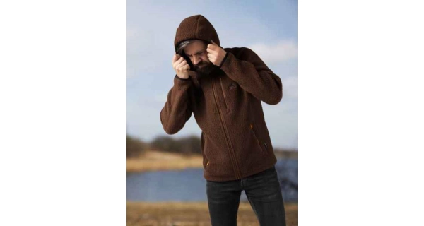 GEOFF ANDERSON - Bunda s kapucňou Teddy hnedá veľ. L