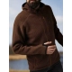 GEOFF ANDERSON - Bunda s kapucňou Teddy hnedá veľ. L