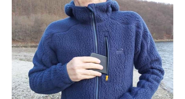 GEOFF ANDERSON - Bunda s kapucňou Teddy modrý veľ. XL